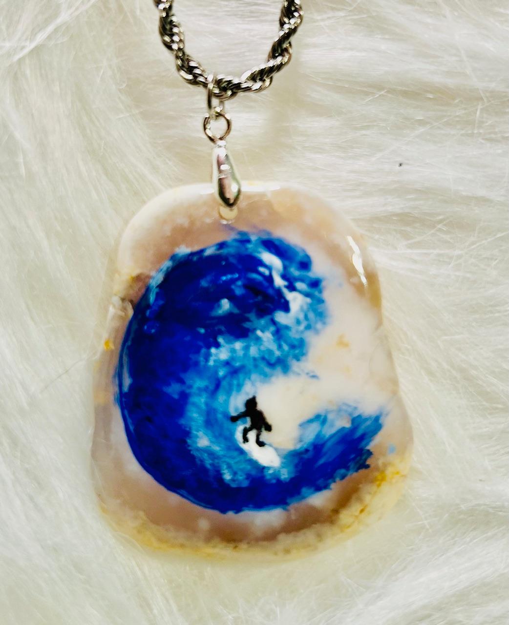 Surf and Relax - Hand Painted Pendants